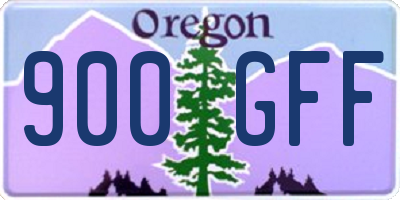 OR license plate 900GFF