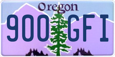 OR license plate 900GFI