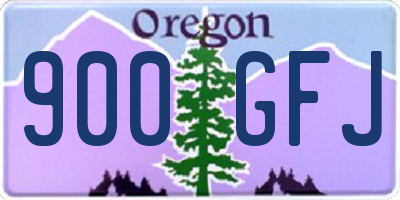 OR license plate 900GFJ