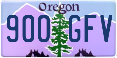 OR license plate 900GFV