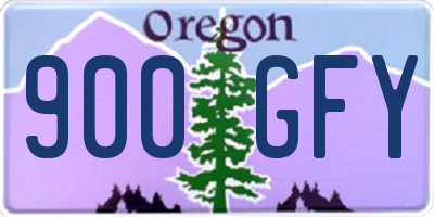 OR license plate 900GFY