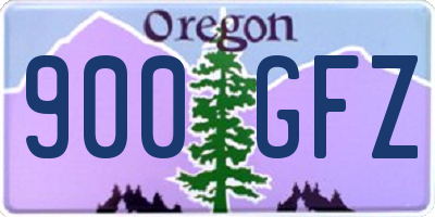 OR license plate 900GFZ