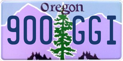 OR license plate 900GGI