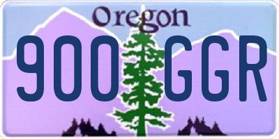OR license plate 900GGR