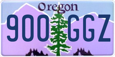 OR license plate 900GGZ