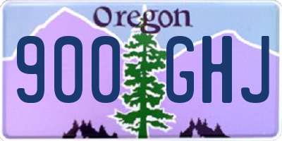 OR license plate 900GHJ