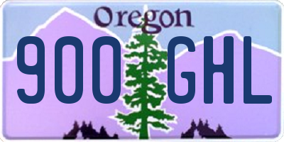 OR license plate 900GHL