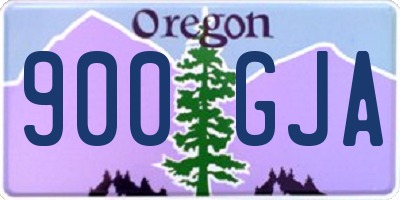 OR license plate 900GJA