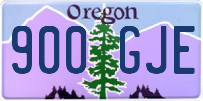OR license plate 900GJE