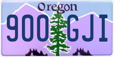 OR license plate 900GJI