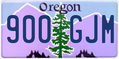 OR license plate 900GJM