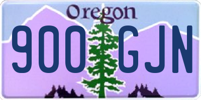 OR license plate 900GJN