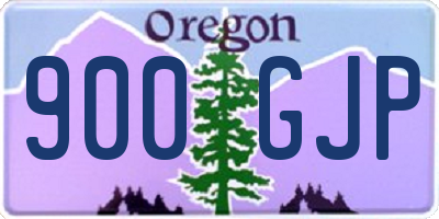 OR license plate 900GJP