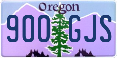 OR license plate 900GJS