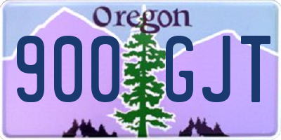 OR license plate 900GJT