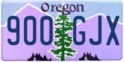 OR license plate 900GJX