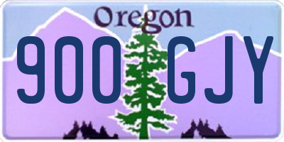 OR license plate 900GJY