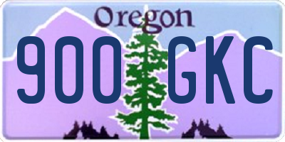 OR license plate 900GKC