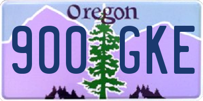 OR license plate 900GKE