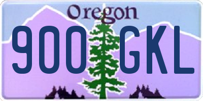 OR license plate 900GKL