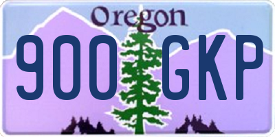 OR license plate 900GKP