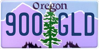 OR license plate 900GLD