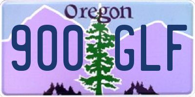 OR license plate 900GLF