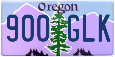 OR license plate 900GLK