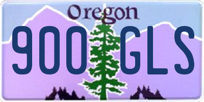 OR license plate 900GLS