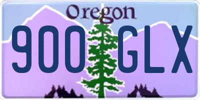 OR license plate 900GLX