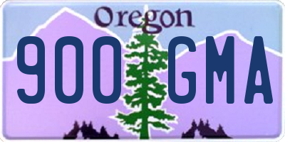 OR license plate 900GMA