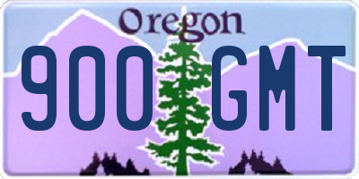 OR license plate 900GMT