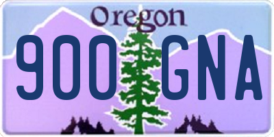 OR license plate 900GNA