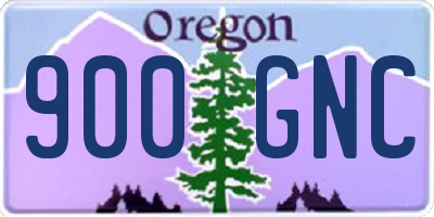 OR license plate 900GNC