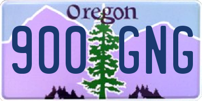 OR license plate 900GNG
