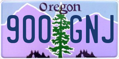 OR license plate 900GNJ