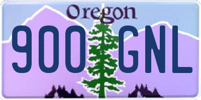 OR license plate 900GNL