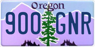 OR license plate 900GNR