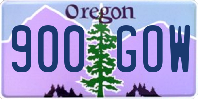 OR license plate 900GOW