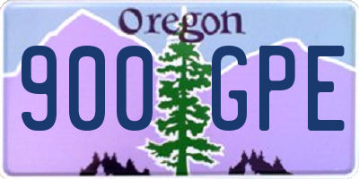 OR license plate 900GPE