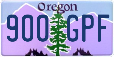 OR license plate 900GPF