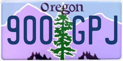 OR license plate 900GPJ