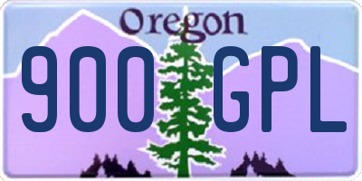 OR license plate 900GPL
