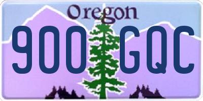 OR license plate 900GQC