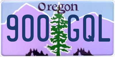 OR license plate 900GQL