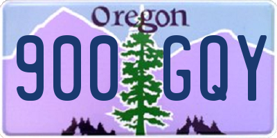 OR license plate 900GQY