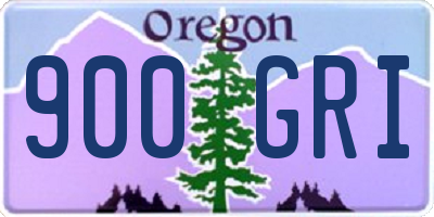 OR license plate 900GRI