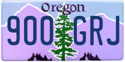 OR license plate 900GRJ
