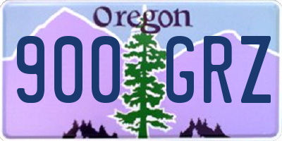 OR license plate 900GRZ