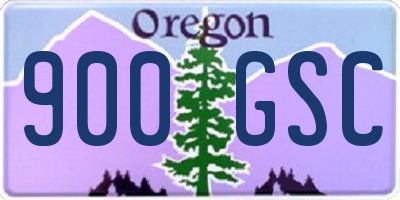 OR license plate 900GSC